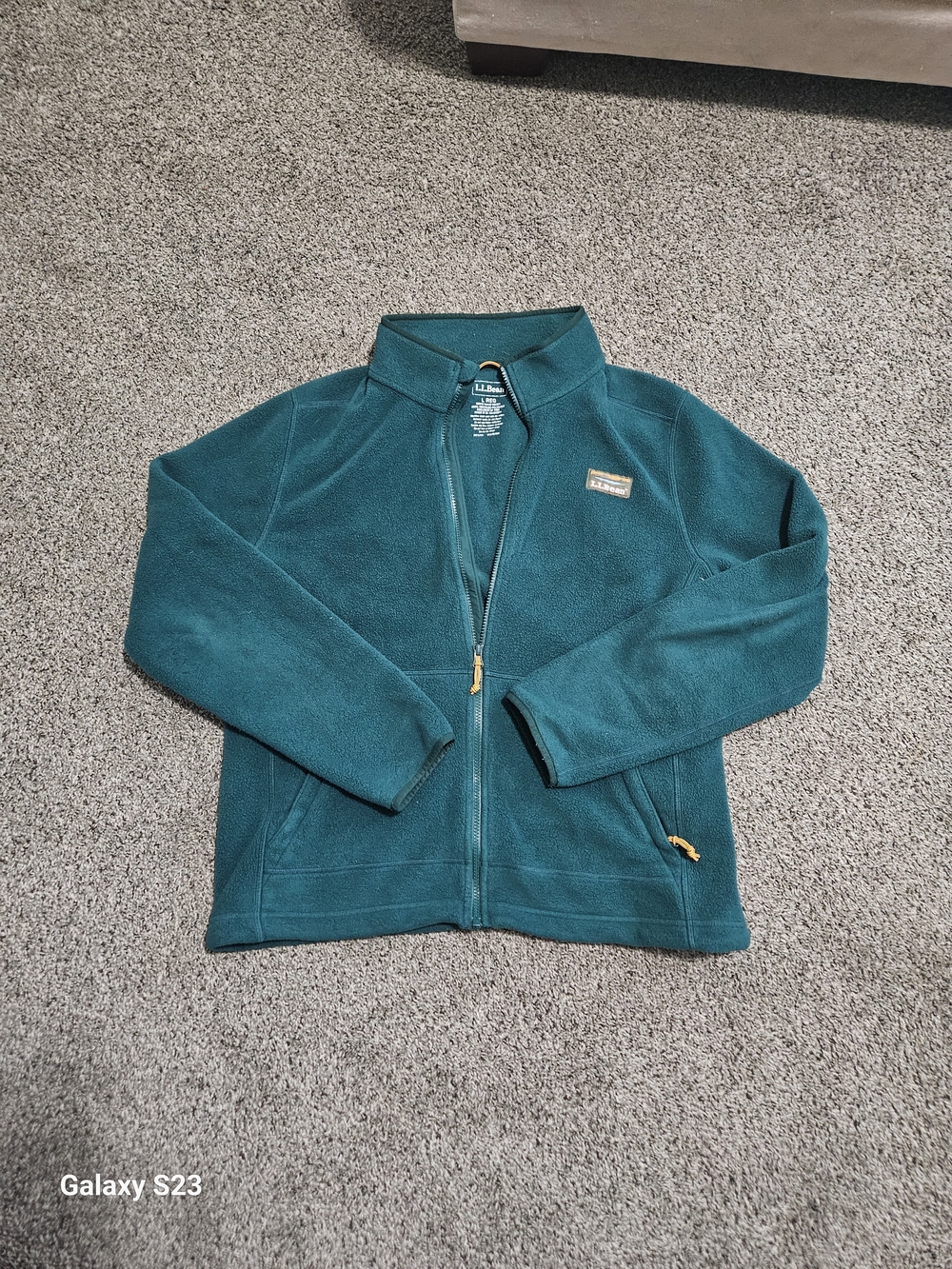 L.L.Bean Men's Mountain Classic Fleece Jacket Large Regular Green Full Zip